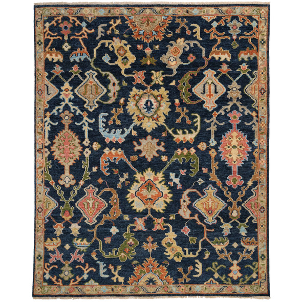 Capel Charleigh-Palmette 1215-475 Dark Blue Rug