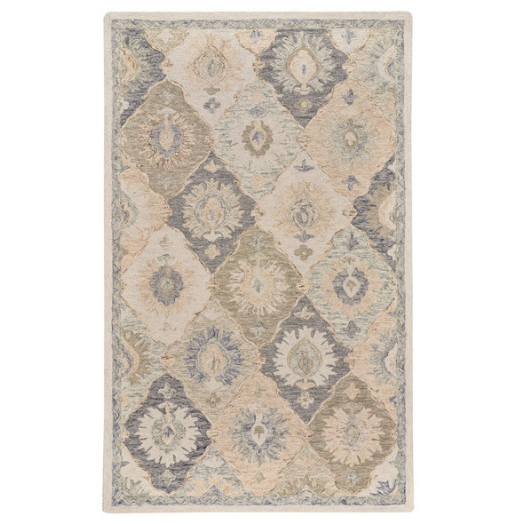 Capel Shakta-Panel 2549-345 Grey Blue Rug