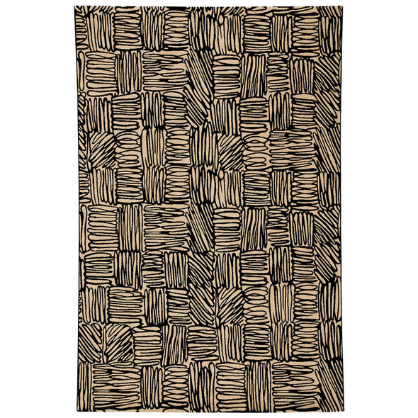 Capel Etching 2573-350 Coal Rug