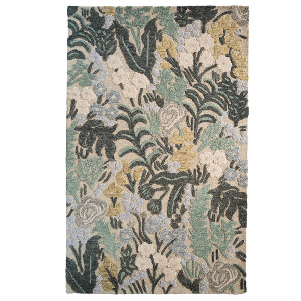 Capel Shakta-Fiori 2574-220 Green Rug