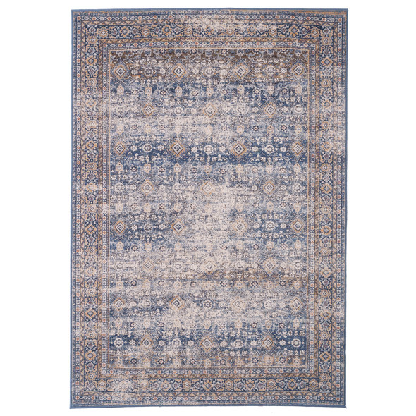 Capel Arron-Bahktiar 3400-475 Dark Navy Tan Rug