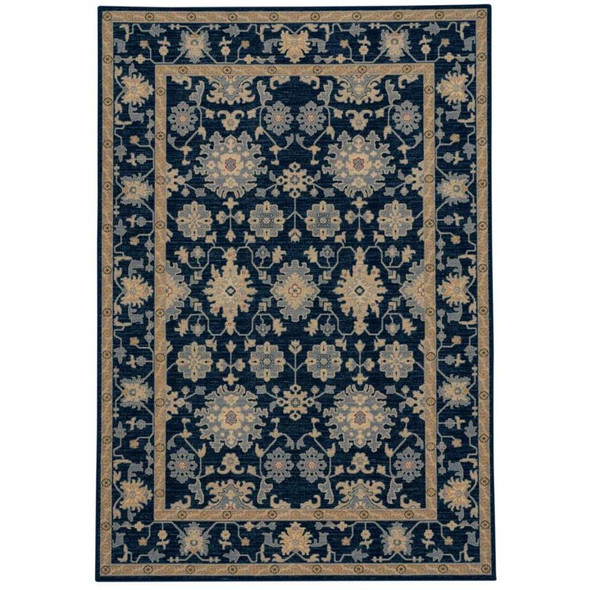 Capel Municipality-Ushak 3415-475 Dark Blue Rug