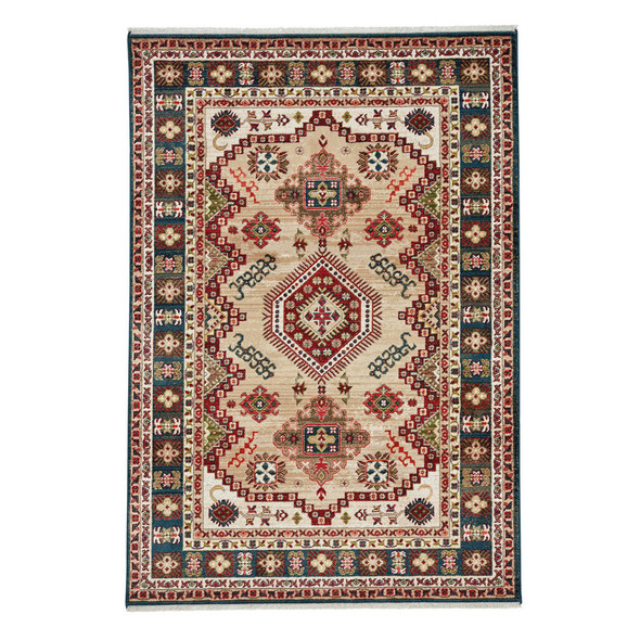 Capel Litaker-Kazak 3923-645 Cream Blue Rug