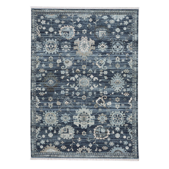 Capel Alden Ushak 3944-473 Blue Frog Rug