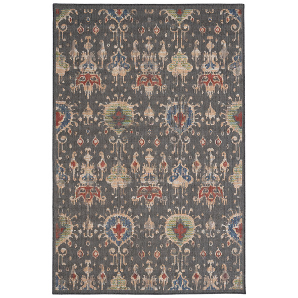Capel Sanibel-Ikat 5100-750 Dark Brown Rug
