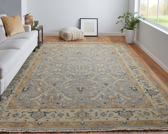 Feizy Corbitt 0611F Gray Gold Area Rug