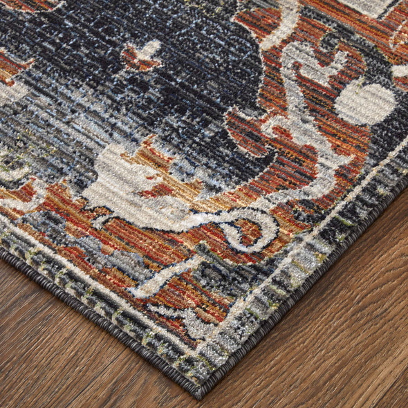 Feizy Melrose 39P2F Ivory Red Gray Area Rug