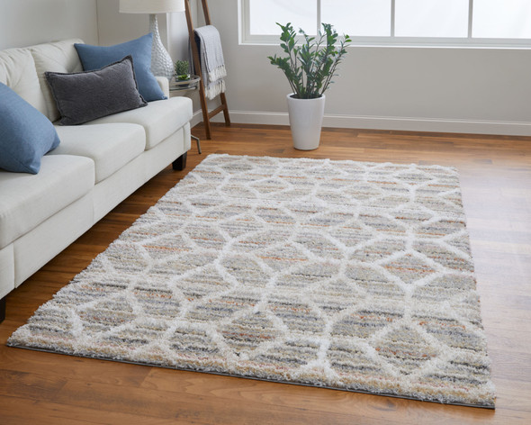 Feizy Mynka 39ICF Tan Taupe Ivory Area Rug