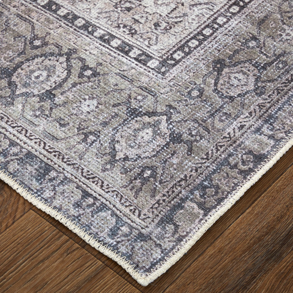 Feizy Percy 39PBF Gray Ivory Taupe Area Rug