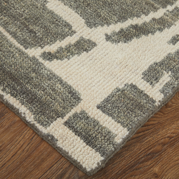 Feizy Sutton T6003 Taupe Ivory Area Rug