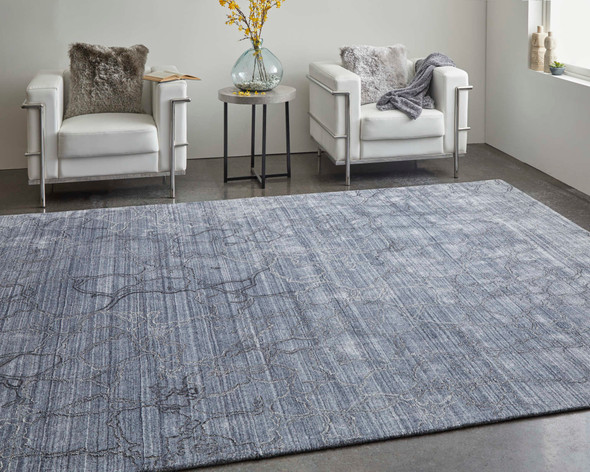 Feizy Whitton 8892F Gray Blue Area Rug