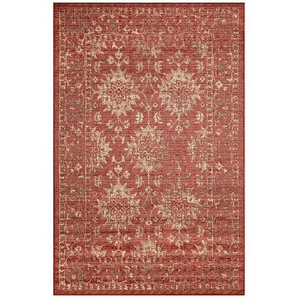 TransOcean Carmel 8418 34 Vintage Floral Chili Rug