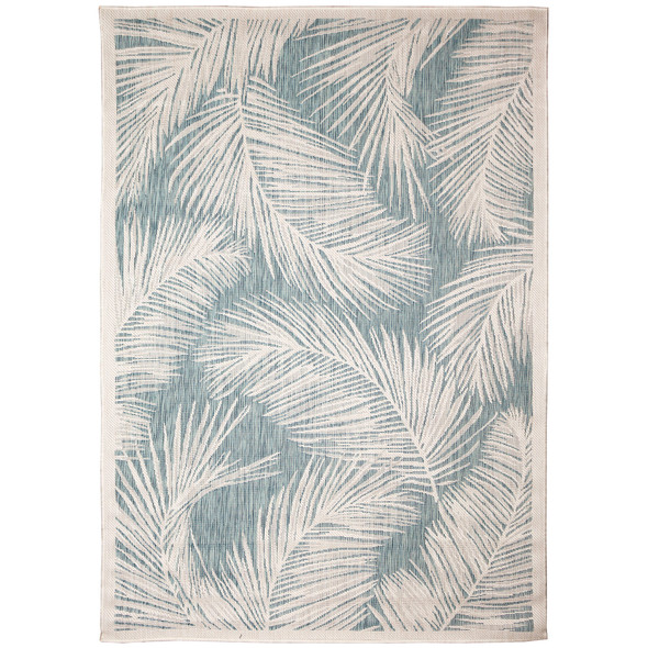 TransOcean Carmel 8474 04 Fronds Aqua Rug