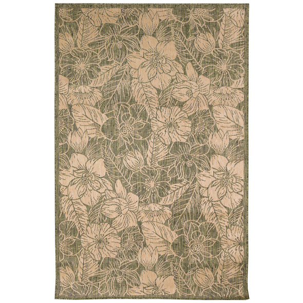 TransOcean Carmel 8491 06 Botanical Green Rug