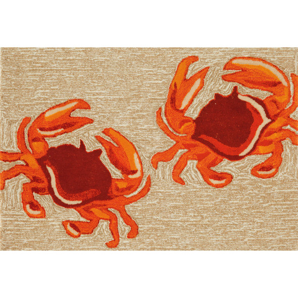 TransOcean Frontporch 1404 12 Crabs Natural Rug
