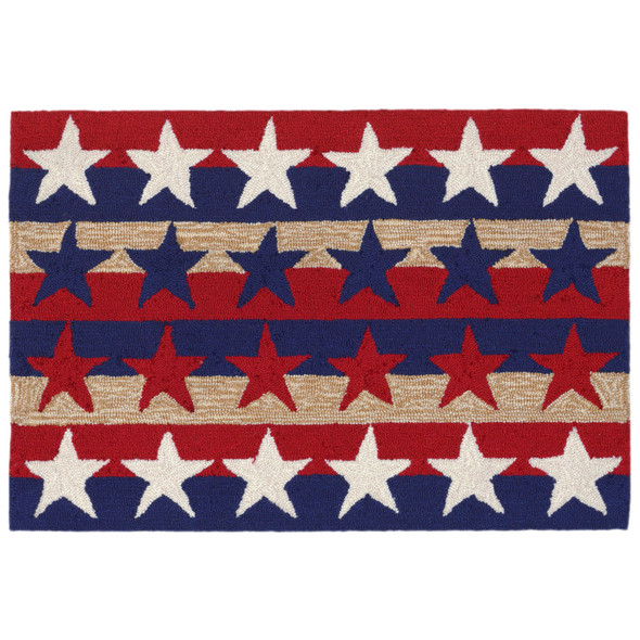TransOcean Frontporch 1804 14 Stars & Stripes Americ Rug