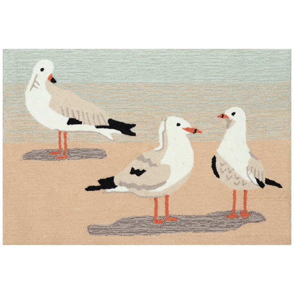TransOcean Frontporch 4441 12 Gulls Sand Rug