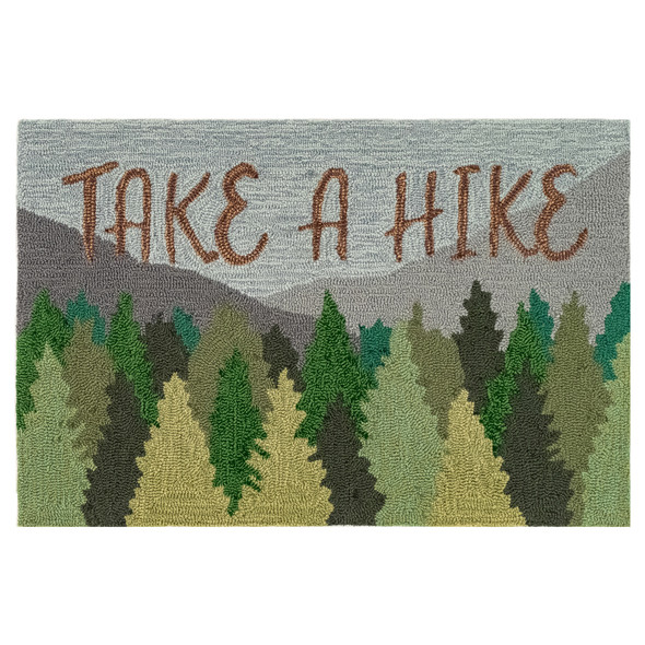 TransOcean Frontporch 4513 16 Take A Hike Forest Rug