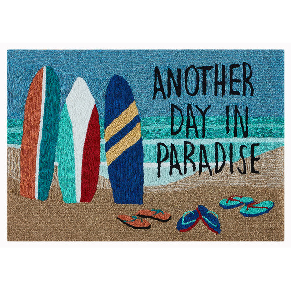 TransOcean Frontporch 4523 04 Beach Paradise Ocean Rug