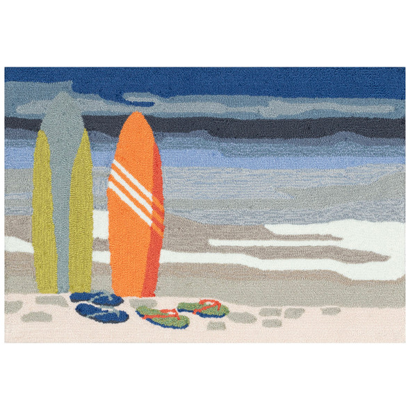 TransOcean Frontporch 4674 04 Surf Break Ocean Rug