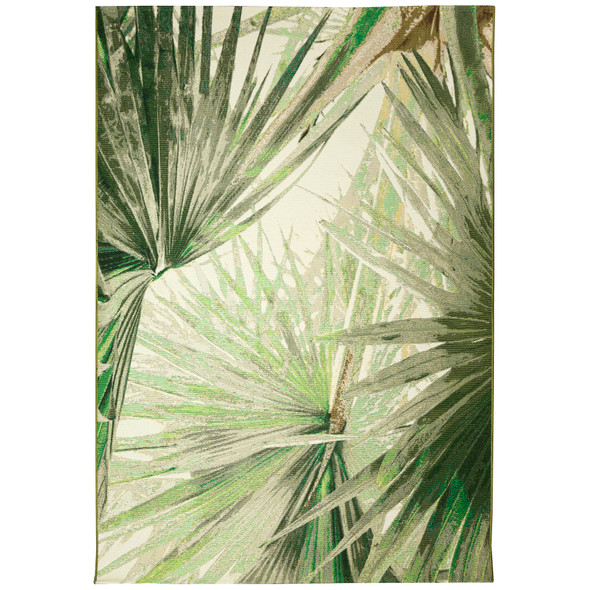 TransOcean Marina 8180 06 Palm Fan Green Rug