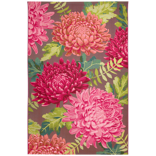 TransOcean Marina 8183 37 Mums Fuchsia Rug
