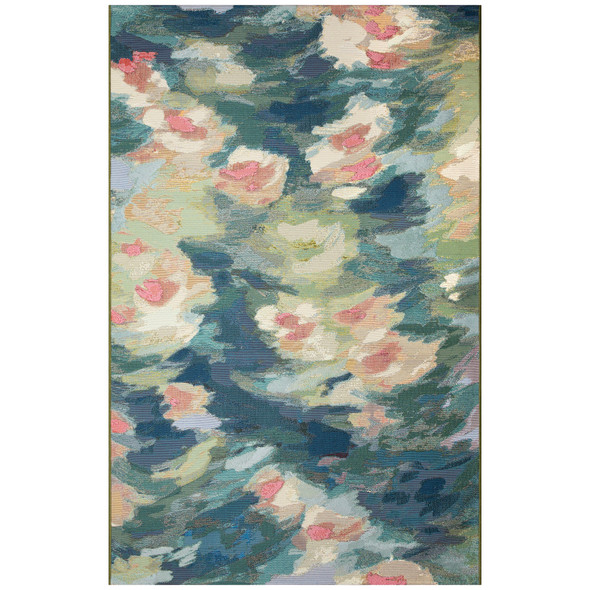TransOcean Marina 8241 44 Watercolor Pond Multi Rug