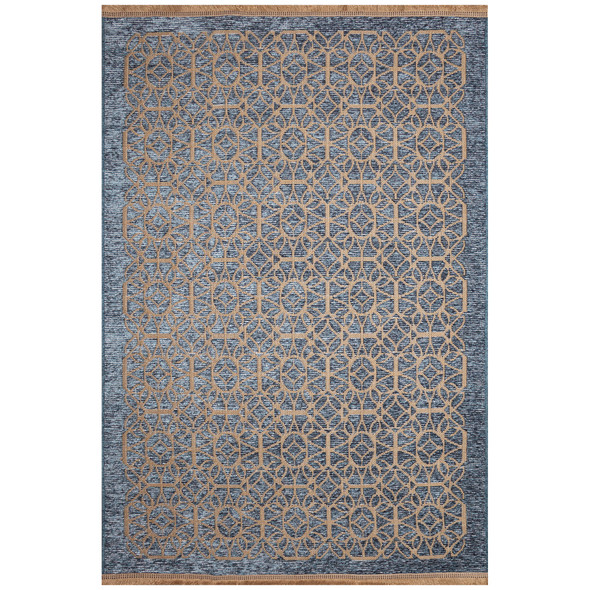 TransOcean Mercer 1230 03 Tracery Blue Rug