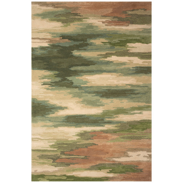 TransOcean Tivoli 8143 06 Nom De Plume Green Rug