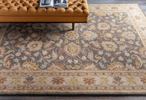 Caesar CAE-1005 Charcoal Beige Rug by Livabliss