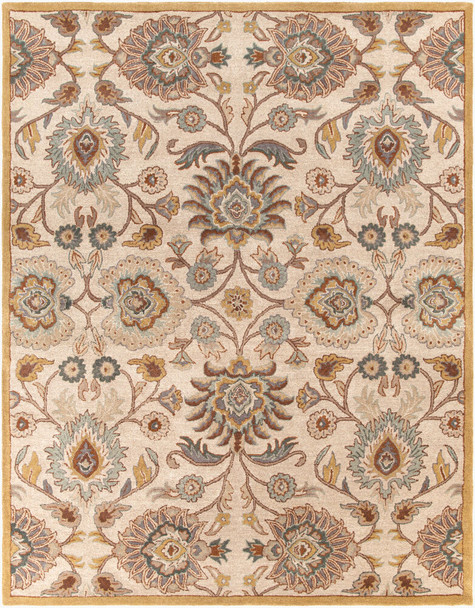 Caesar CAE-1012 Beige Gold Rug by LivaBliss
