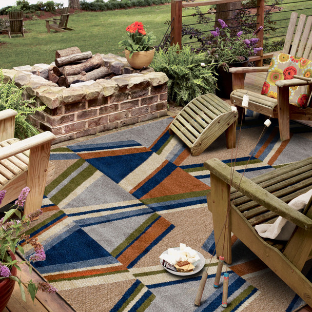 Karastan Cabana R1264 416 Boca Grande Multi Rug
