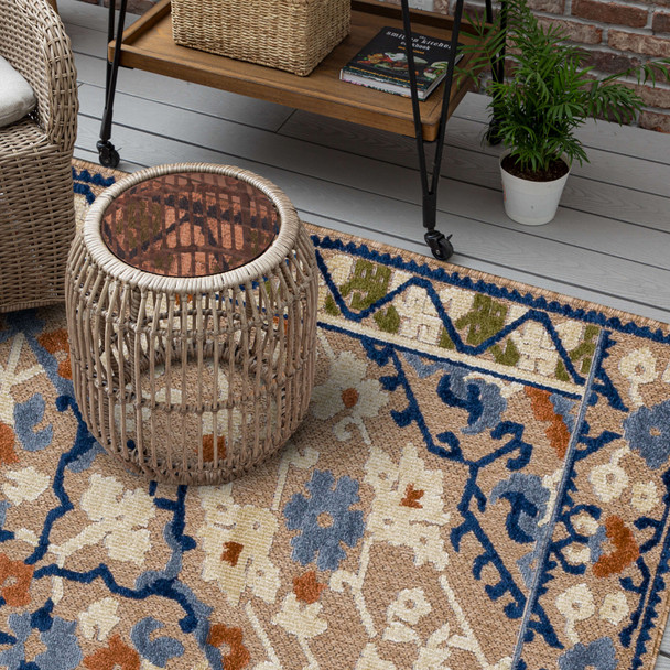 Karastan Cabana R1266 416 Key Biscayne Multi Rug