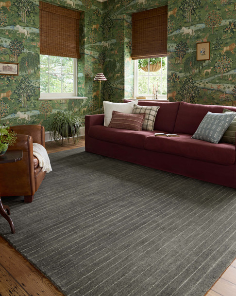 Chris Loves Julia x Loloi Henry HEY-01 Charcoal Ivory Rug