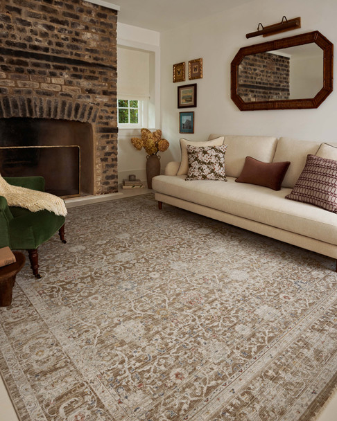 Chris Loves Julia x Loloi Ida IDA-03 Bark Multi Rug