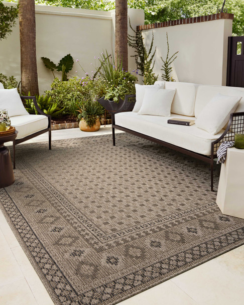 Chris Loves Julia x Loloi Providence PRC-07 Dove Charcoal Rug