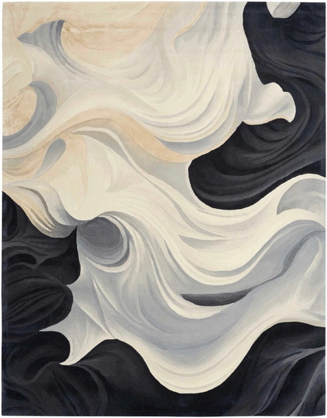 Nourison Prismatic PRS41 Ivory Black