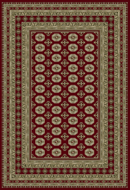 Dynamic Ancient Garden 57102-1293 Red Beige Rug