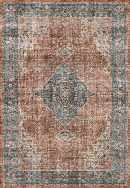Dynamic Elise 6305-351 Red Blue Beige Rug