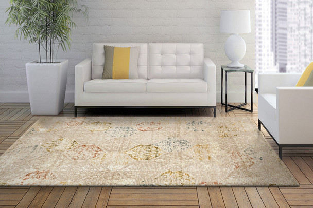 Dynamic Hudson 1452-899 Beige Multi Rug