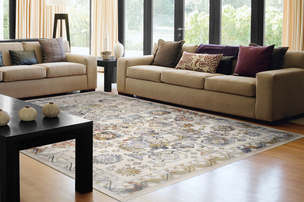 Dynamic Mabel 4090-199 Ivory Multi Rug