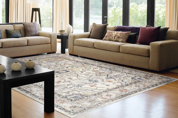 Dynamic Mabel 4094-159 Ivory Navy Multi Rug