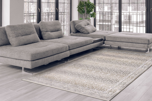 Dynamic Mesa 9740-198 Cream Grey Beige Rug