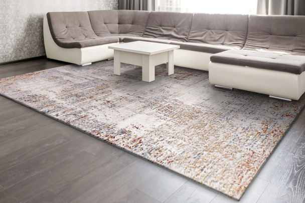Dynamic Obsession 9530-199 Cream Grey Multi Rug