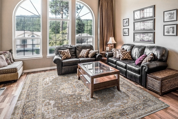 Dynamic Rojin 4182-990 Grey Dark Grey Rug