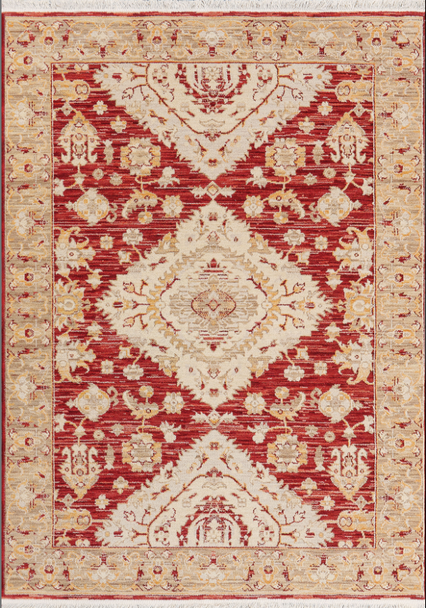 Dynamic Wade 18606-389 Red Beige Multi Rug