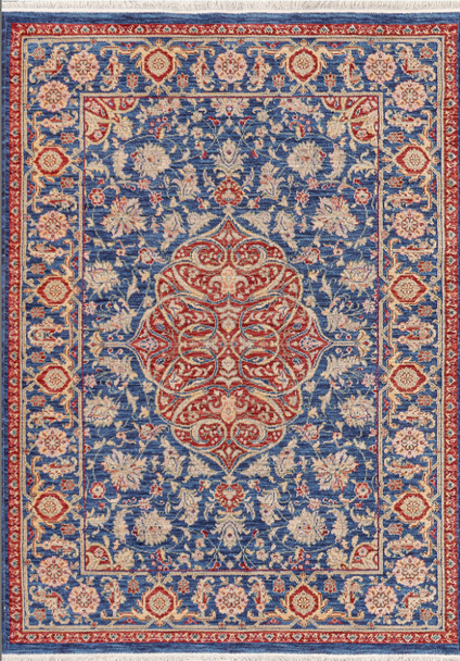 Dynamic Wade 18607-539 Navy Red Multi Rug