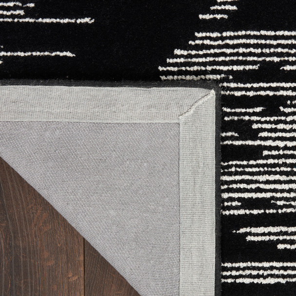 Michael Amini Ma30 Star SMR02 Black Ivory Rug