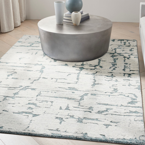 Nourison Calvin Klein CK009 Sculptural SCL01 Teal Rug