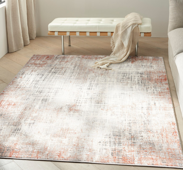Nourison Calvin Klein CK022 Infinity IFN01 Rust Multicolor Rug